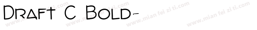 Draft C Bold字体转换